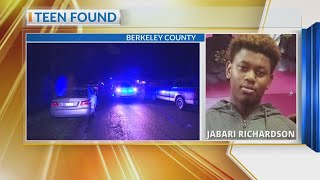 Teen found after accident in Berkeley County