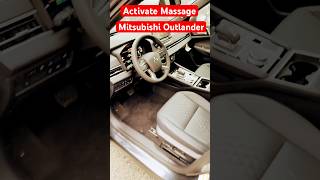 Activating Mitsubishi Outlander PHEV massage seats #mitsubishi #outlander #phev #automobile #cars