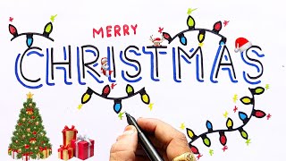 How to Write CHRISTMAS in Stylish |  How To Write Christmas Letter  Christmas Font 7