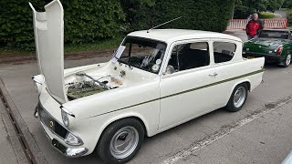 1966 Lotus Ford Anglia 105E (FAA 950D) Humber Bridge Classic Car Night 12/06/24.