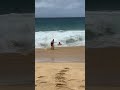 strong wave slams unprepared swimmer into the sand viralhog