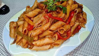 المكرونة بالمشروم طريقة سهلة وبسيطة جدا..! | أكل صيامى mushroom pasta