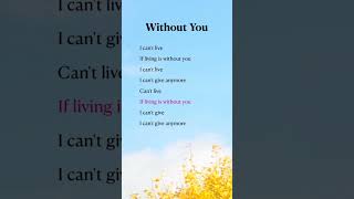 🍬 Without You | Mariah Carey #song #lyrics #english