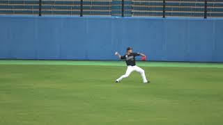 2021/6/26 岩下大輝投手 試合前遠投 草薙球場 北海道日本ハムファイターズ VS 千葉ロッテマリーンズ エキシビジョンマッチ