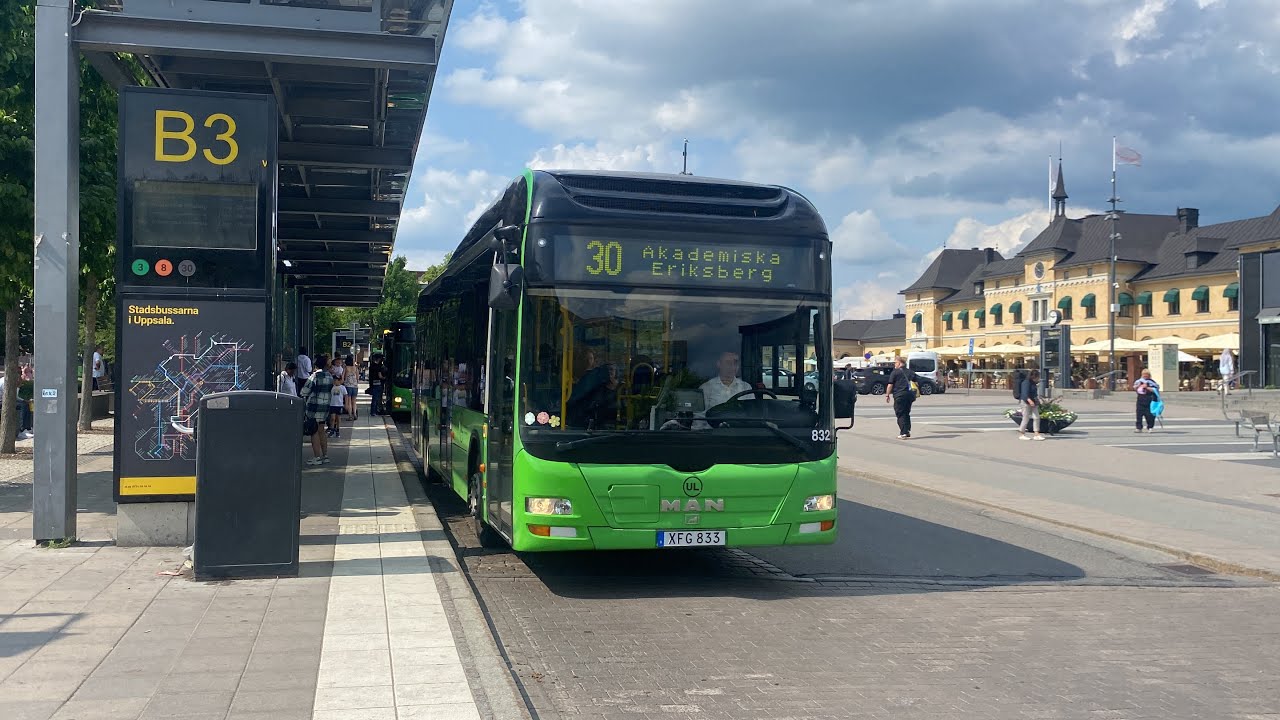 Bussar Vid Uppsala Centralstation! - YouTube