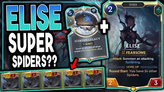 ELISE IS A SPIDER GOD WITH ICEBORN LEGACY! Iceborn Legacy Arachnophobia Deck - Legends of Runeterra