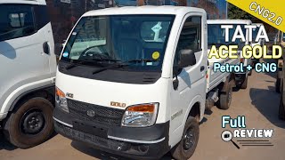 TATA ACE GOLD CNG+PETROL Full review, specification 2024