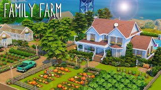 Huge Family Farm 👩🏼‍🌾🌾 // Sims 4 Speed Build
