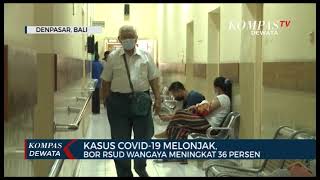 KASUS COVID 19 MELONJAK, BOR RSUD WANGAYA MENINGKAT 36 PERSEN