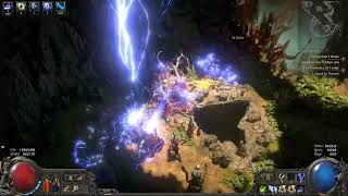 Path of Exile 2 - Lightning Melee Resonance Monk mapping area lvl 76 (gameplay only)