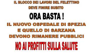 Sanità e nuovo ospedale, manifestazione alla Spezia 05-06-2019