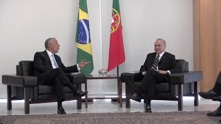 Temer recebe presidente português e próximo secretário da ONU
