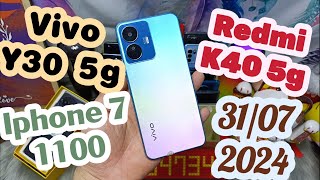 076 734 7340 - 31/7/2024 - Redmi K30 Pro Zoom - Oppo Reno 6 Pro - Vivo Z5i - LG Velvet giá từ 590k