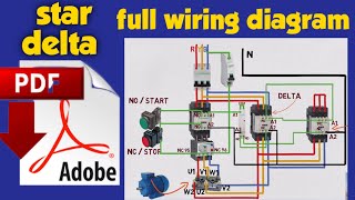 Star delta connection | Star delta wiring | star delta wiring diagram with timer