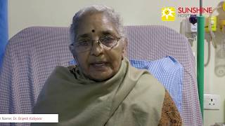 A 74yr old Nirmala - Right Total Knee Replacement by Dr. Brijesh at Sunshine Hospitals