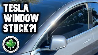 Tesla window stuck?! DO THIS!