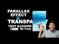 PARALLAX Effect & Transparent TEXT Illusion On SCROLL - No Code | Elementor Tips & Tricks