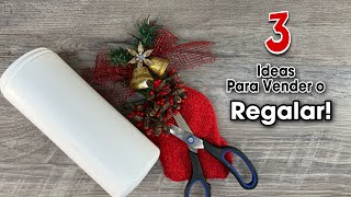 3 Manualidades Navideñas para Vender y Ganar Dinero/FAÇA E VENDA💰No lo Tires/ Temu holiday season