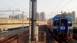 台鐵逆行六家線1755次EMU600區間車六家站開車-2017/05/07