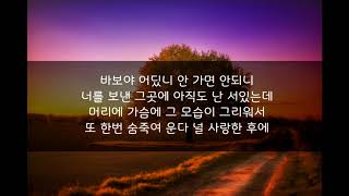 박효신 - 사랑한후에 (가사)│노래중독