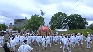 三宮社川勝寺西寺跡ホイっと神輿振り2023年松尾祭おかえり