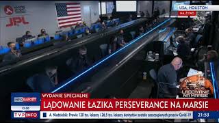 Zobacz moment lądowania łazika Perseverance na Marsie [WIDEO]