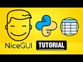 Table Element - Python NiceGUI Tutorial 22