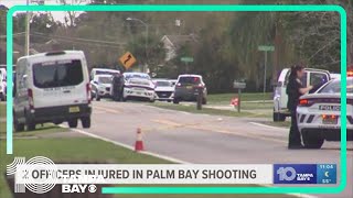 2 officers on Florida's Space Coast wounded from gunfire but will survive