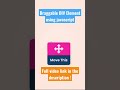 Draggable div element using javascript