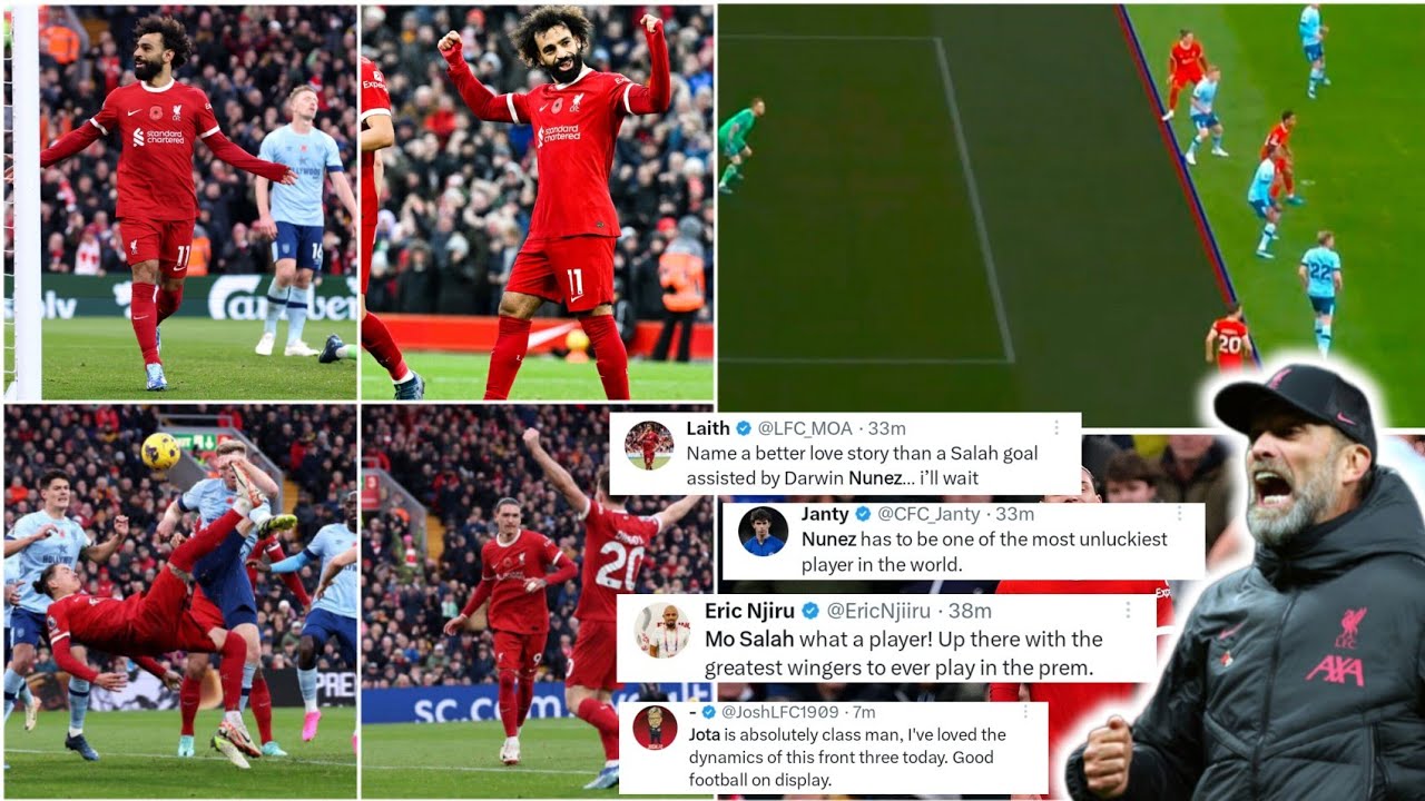 🔥Liverpool Fans Reactions To Mo Salah's Brace & Diogo Jota's Brilliant ...