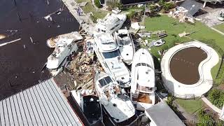 Hurricane Ian Aftermath from Florida To South Carolina - Stock Video