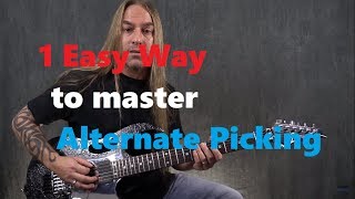 1 Easy Way to Master Alternate Picking (Guitar Lesson) | GuitarZoom.com