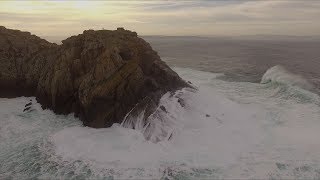 Temporal Galicia, Grandes Olas, a vista de dron