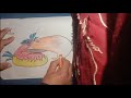 coloring the sketch of the angry bird