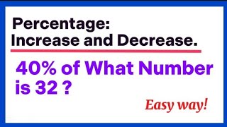 "Mastering Percentage Increase & Decrease | Easy Math Guide"
