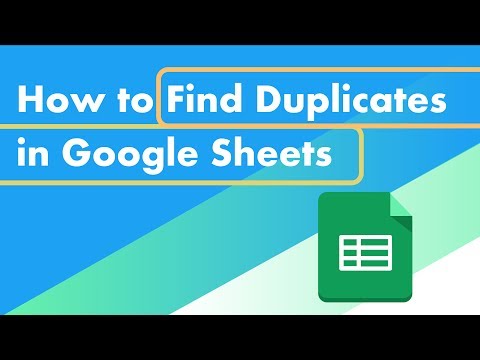 How to Find Duplicates in Google Sheets