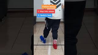 Heel Toe Hop Tutorial (Back View) #shorts