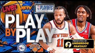 Knicks vs Sixers NBA Playoffs Game 2 Play-By-Play & Watch Along