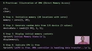 Illustrate data transfer using DMA in a memory system