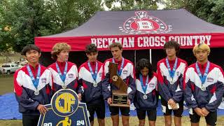 Beckman HS wins first-ever CIF-State Division 1 boys cross country team title!