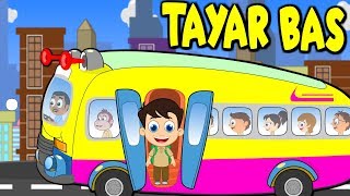 Tayar Bas - The Wheels on The Bus go round and round in Malay Malaysia