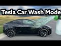 Tesla Model Y Car Wash Mode!