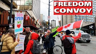 🇨🇦[ CANADA PROTEST! | Freedom Convoy ! February 05 2022. Vancouver BC, Canada.