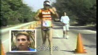 USTS Miami Triathlon 1989 - Run Only - Dave Scott and Lance Armstrong.