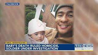 Baby's death ruled homicide; soldier under investigation