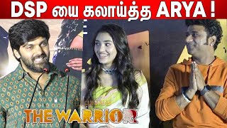 மொக்க சீன் 🤣😂!  | Arya Jolly Speech at The Warriorr Pre Release Event (Tamil)