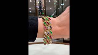 Diamond and Gemstone Bracelet by Mauboussin | M.S. Rau