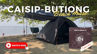 CAISIP-BUTIONG BEACH HOUSE | TYPHOON PEPITO | SILENT VLOG