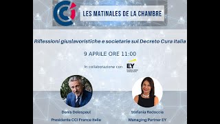 Les Matinales de la Chambre - Riflessioni giuslavoristiche e societarie sul Decreto Cura Italia