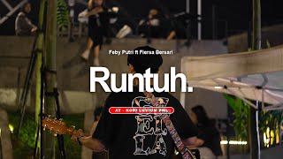 Runtuh - Feby Putri Feat Fiersa Besari ( cover by Adit sopo ) at Kopi Luvium Pamulang